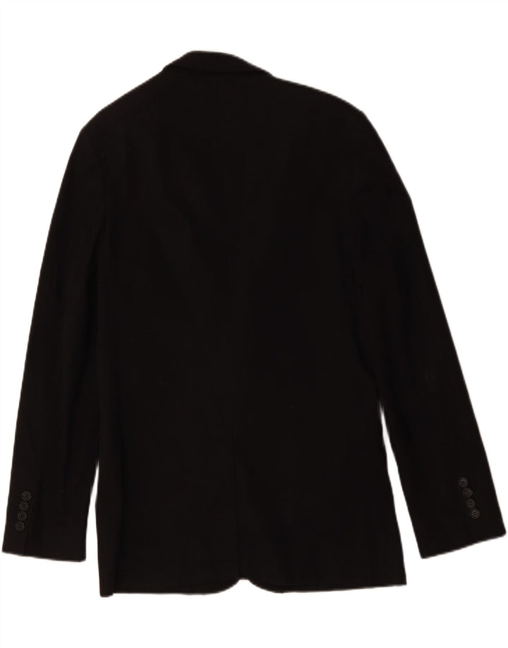 Jaqueta blazer masculina Zara com 2 botões EU 50 viscose preta média