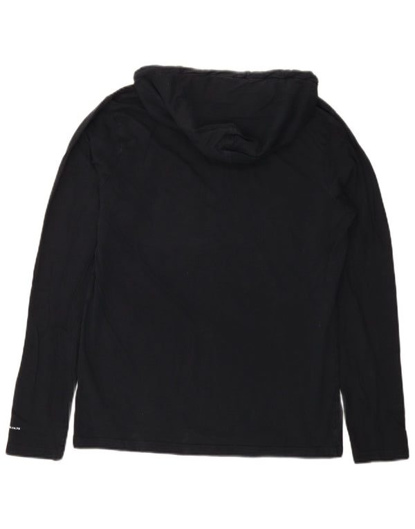 Jack & Jones Top masculino com capuz manga comprida médio azul marinho