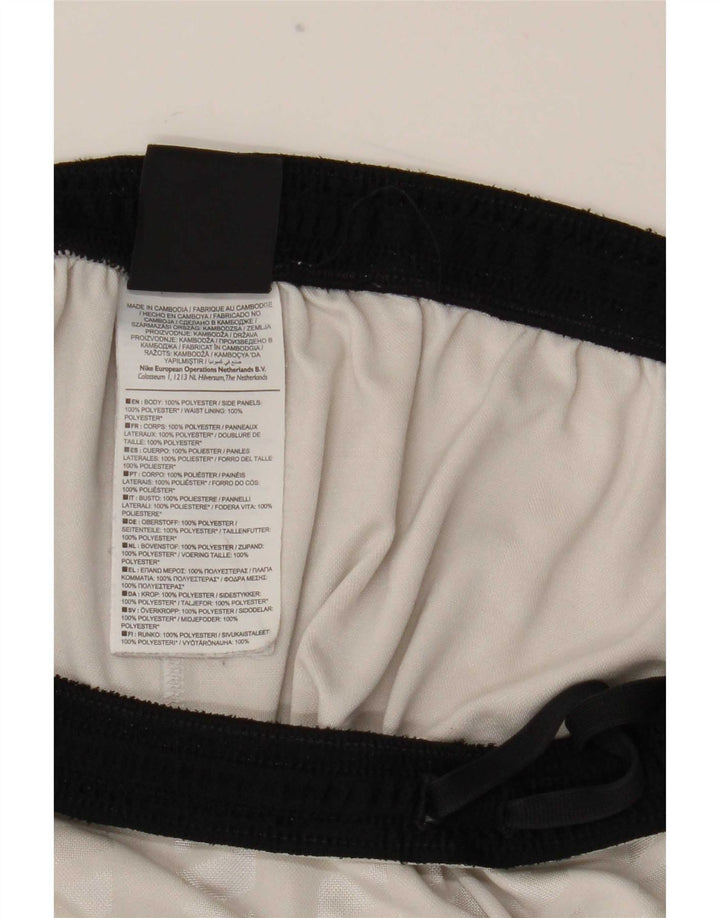 Shorts esportivos masculinos Nike Dri Fit grande poliéster colorido branco