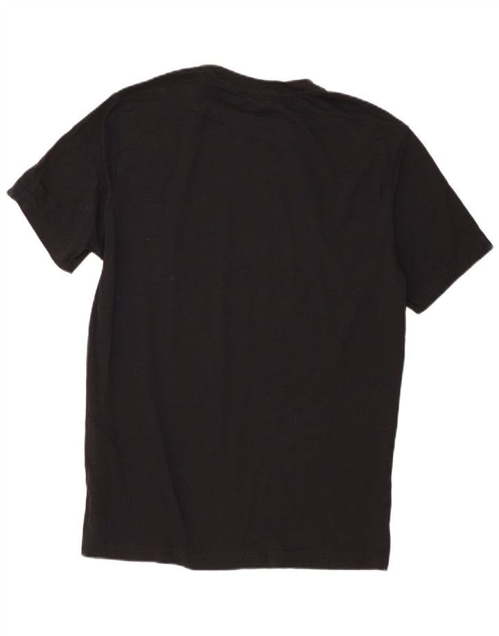 Camiseta gráfica masculina Champion de algodão preto médio
