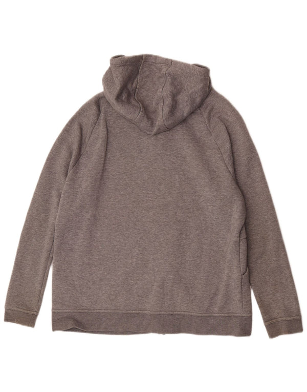 Suéter Nike feminino com capuz e zíper Reino Unido 16 grande algodão cinza