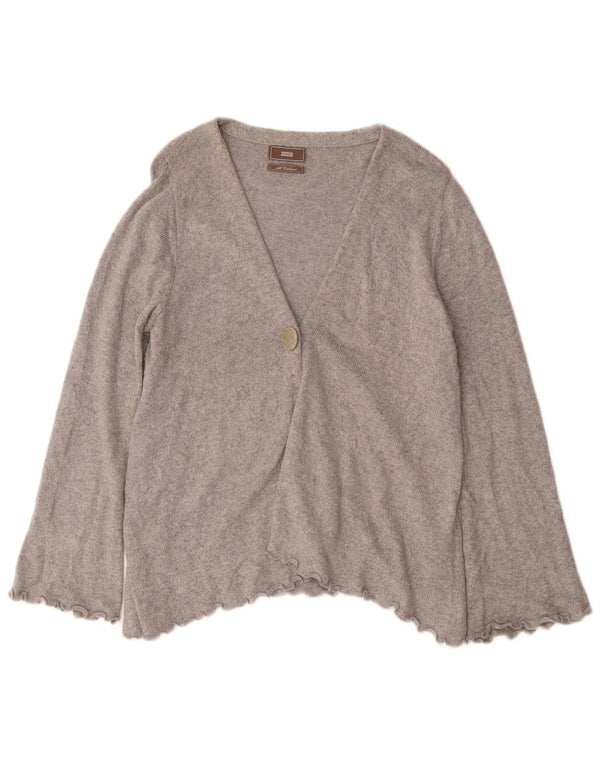 Suéter cardigã feminino Marks & Spencer Reino Unido 20 2XL caxemira cinza