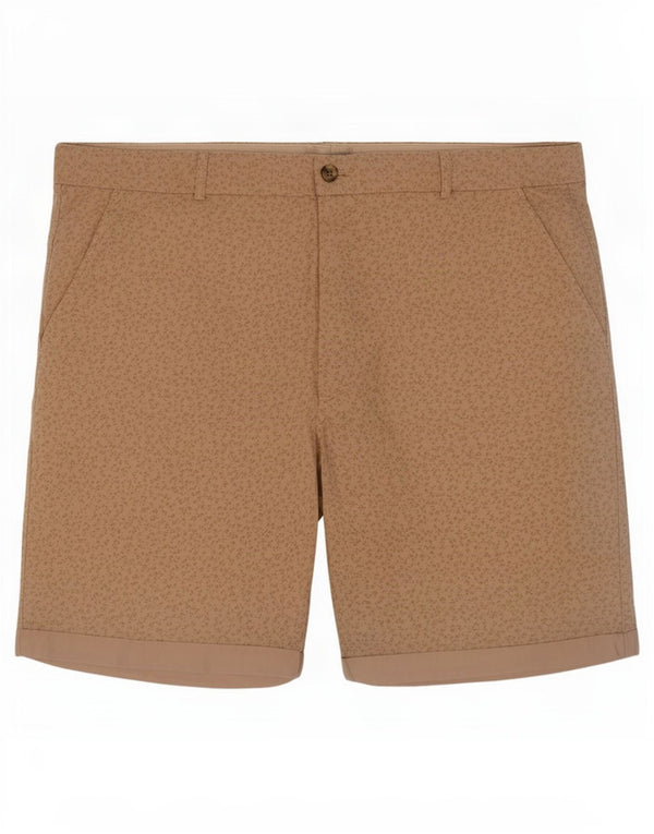 Shorts chino feminino Marks & Spencer Reino Unido 18 XL W38 algodão floral bege