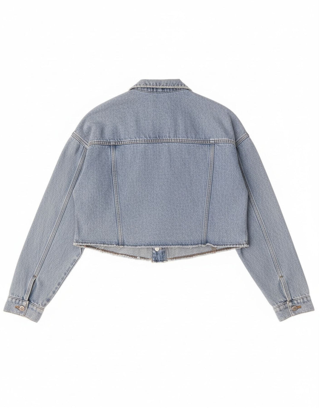 Jaqueta jeans feminina Esprit superdimensionada Reino Unido 10 algodão azul pequeno