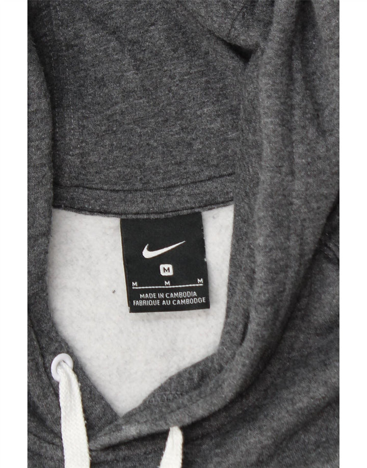 NIKE Mens Hoodie Jumper Médio Cinza Algodão