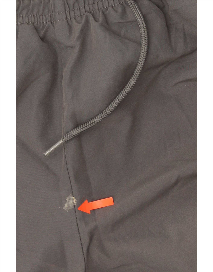Calça de treino masculina Adidas Joggers grande poliéster cinza