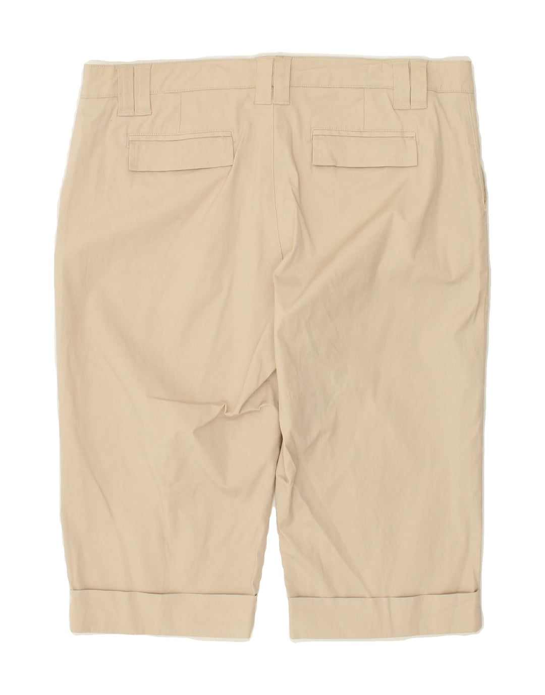 IZOD Womens Stretch Bermuda Shorts US 14 XL W34 L17  Beige Cotton Vintage Izod and Second-Hand Izod from Messina Hembry 