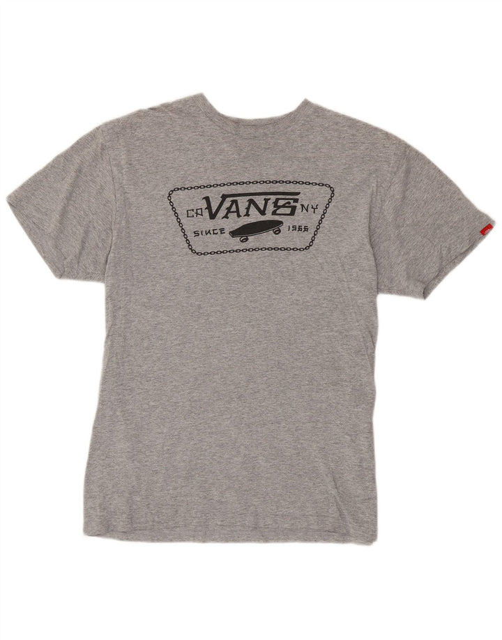 Camiseta Vans Masculina Classic Fit Graphic Top Cinza Médio Flecked