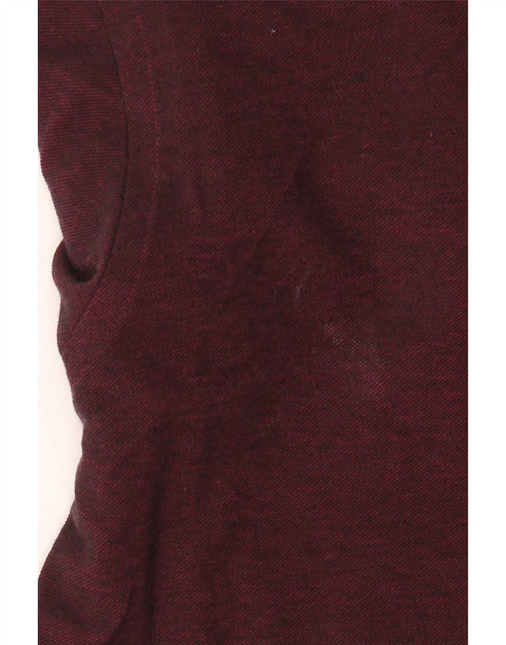 Camisa masculina Zara Slim Fit pequena de algodão marrom