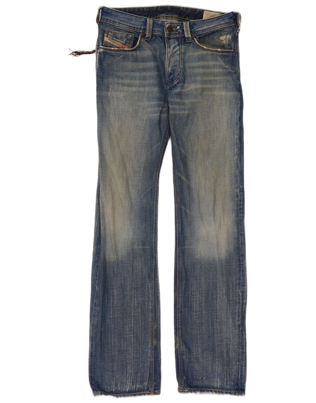 DIESEL Masculino Yarik Straight Jeans W29 L34 Azul Algodão