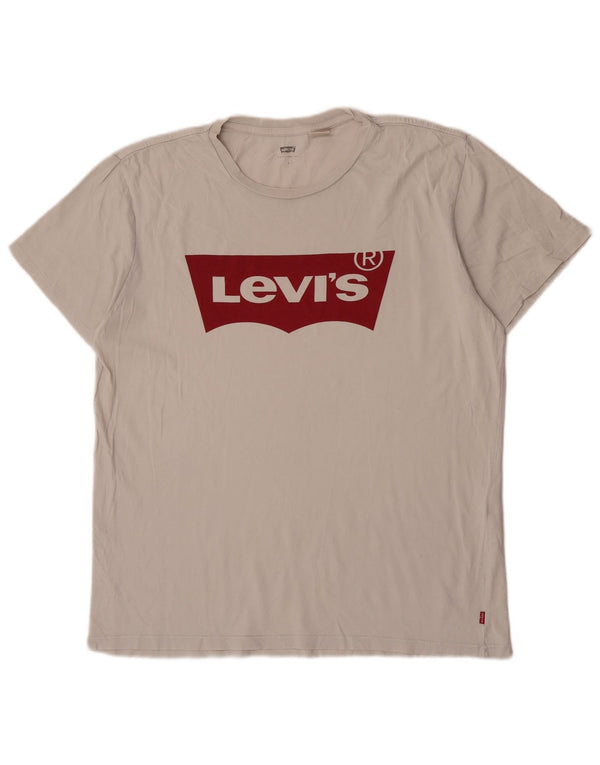 Camiseta gráfica masculina Levi's Top grande branco