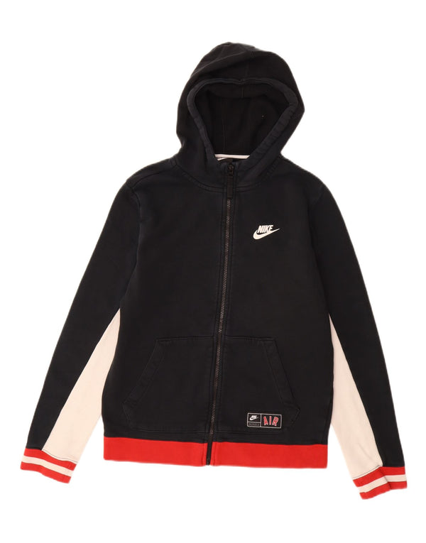 Suéter NIKE Boys Graphic Zip com capuz 13-14 anos XL preto colorblock
