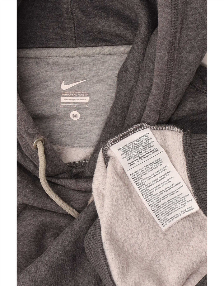 Nike Mens Hoodie Jumper Médio Algodão Cinza