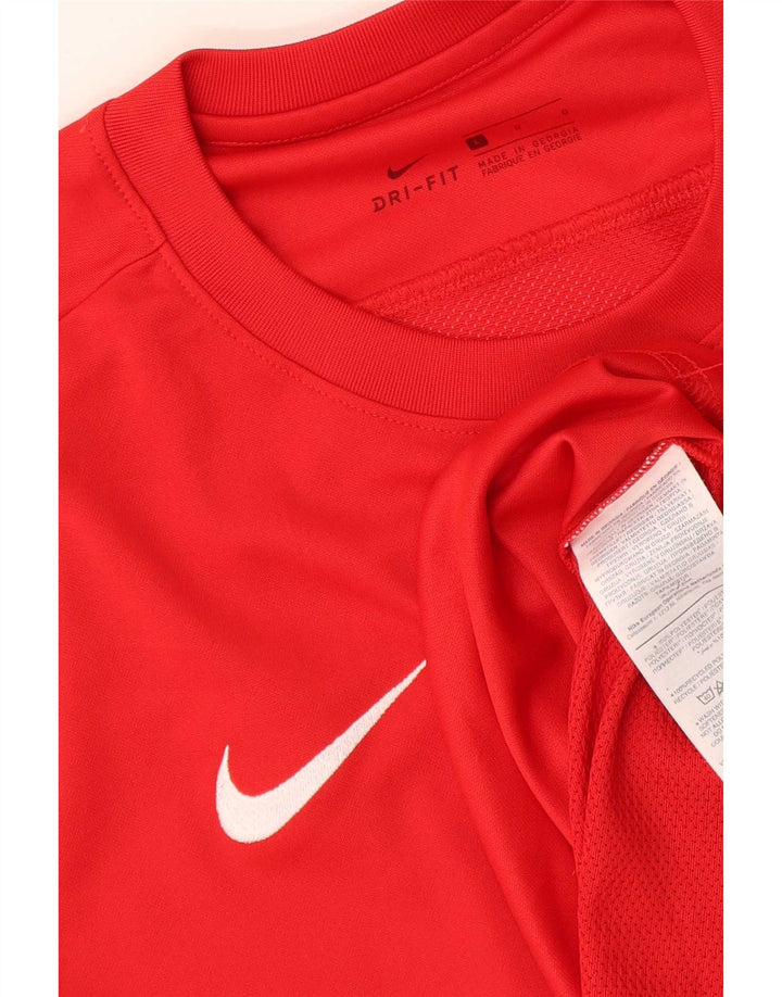 Camiseta Nike Masculina Dri Fit Graphic Top Grande Poliéster Vermelho