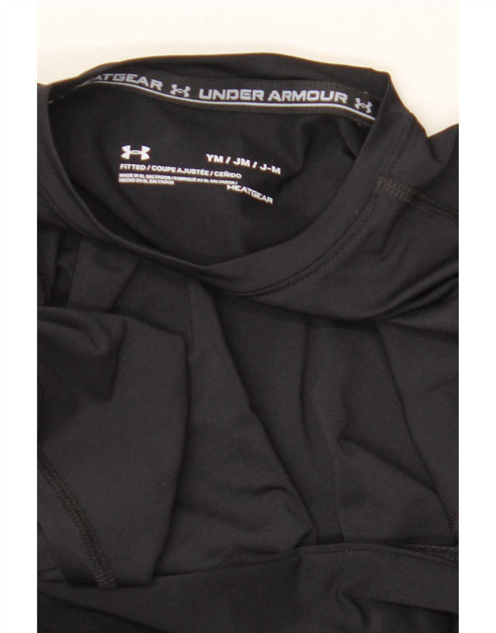 Under Armour Boys Heat Gear Top manga comprida 9-10 anos médio preto