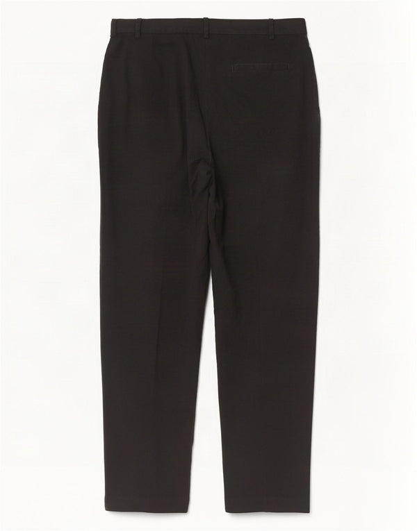 Calça chino feminina de cintura alta Marks & Spencer UK 18 XL W38 L30 preta
