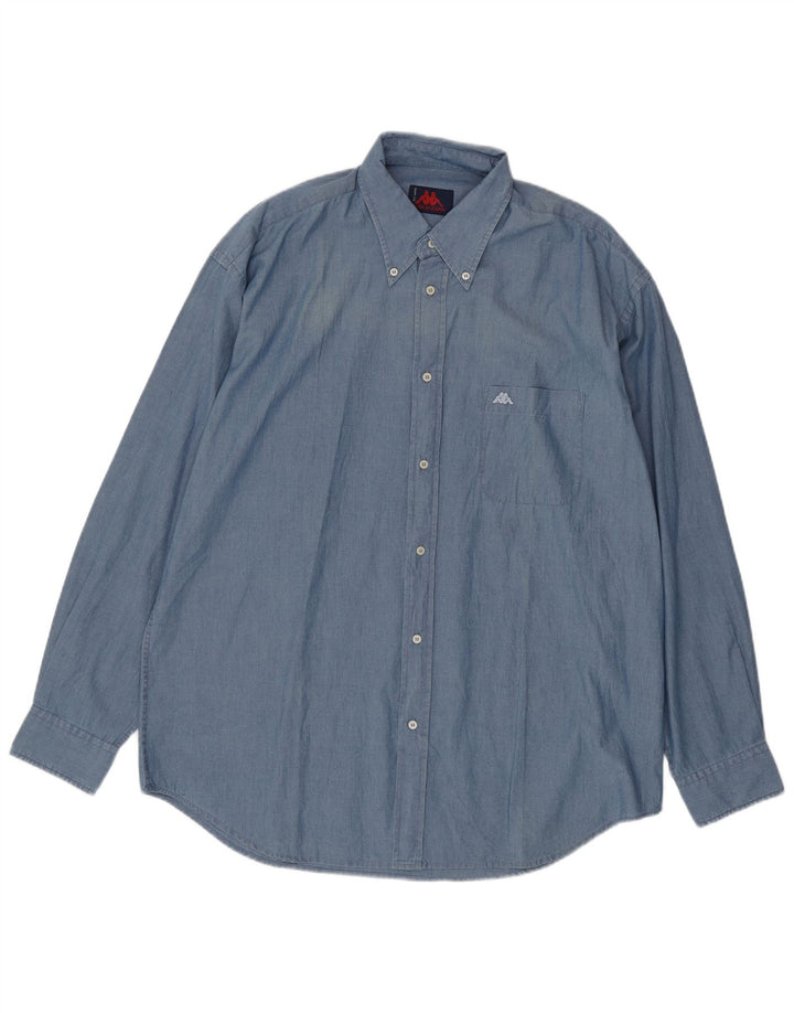 Camisa masculina KAPPA XL azul algodão