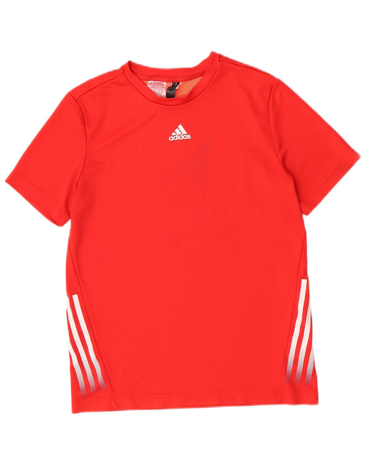 Camiseta Adidas Menino 13-14 Anos Poliéster Vermelho