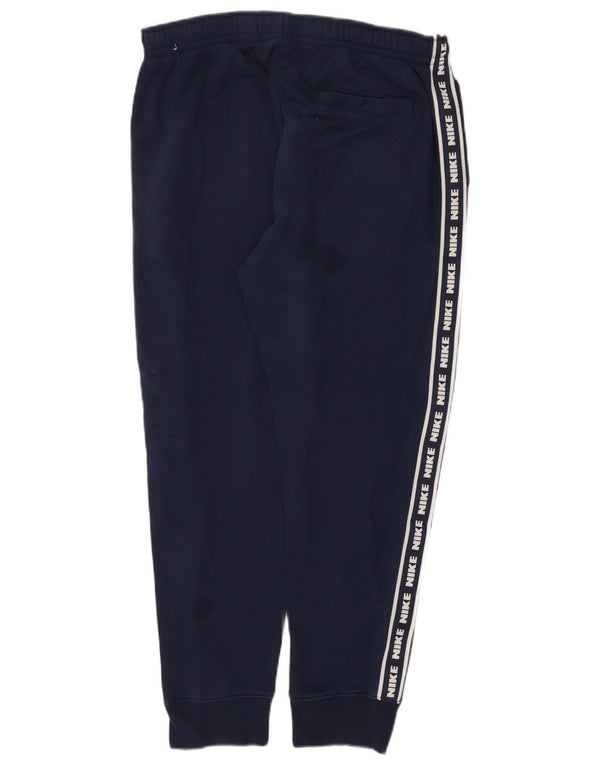 Calça esportiva masculina Nike Graphic Joggers grande algodão azul marinho