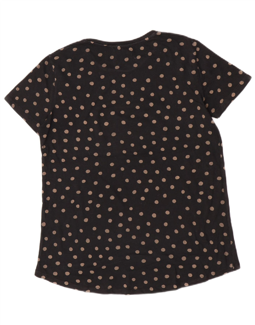 Camiseta feminina Zara Top UK 10 pequenas bolinhas pretas