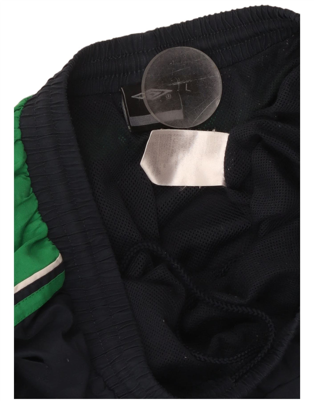 Calça de treino masculina UMBRO grande poliéster colorblock azul marinho