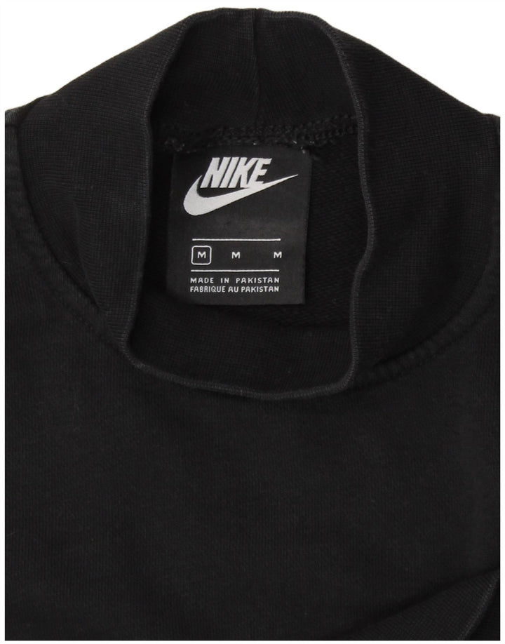 Nike feminino oversized crop moletom jumper UK 12 médio preto
