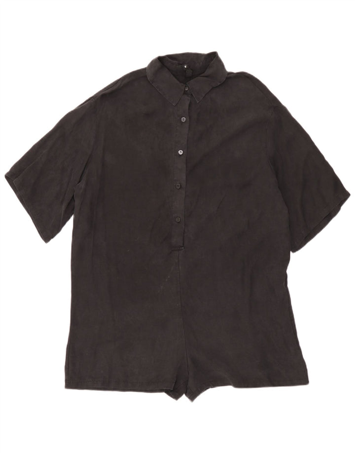 Zara Womens Playsuit Oversized UK 10 Pequeno Preto