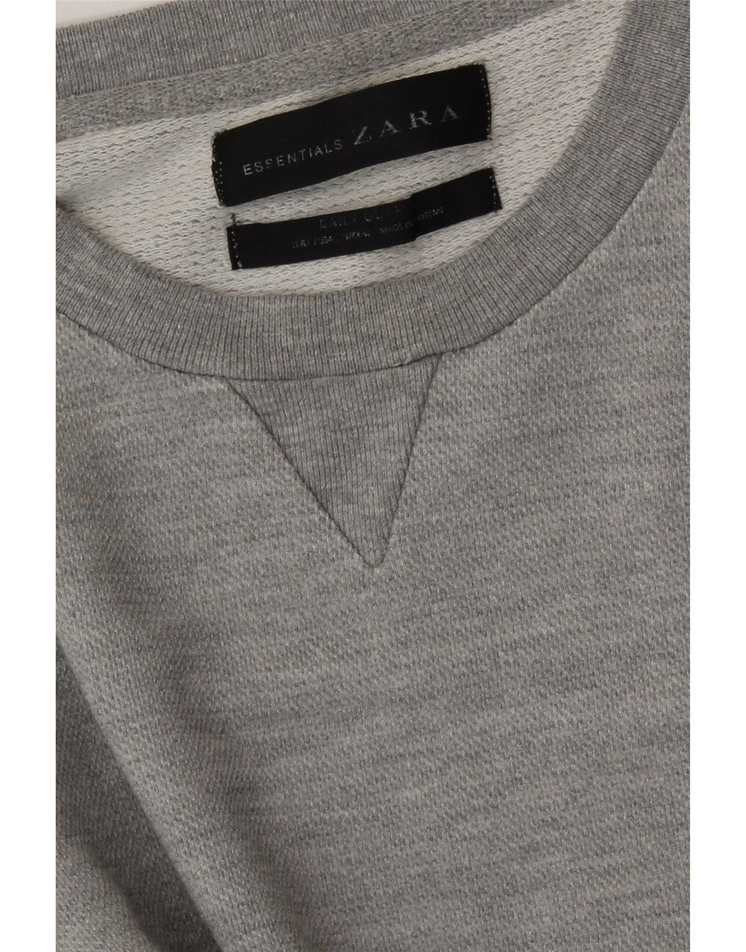 Zara Moletom Masculino Jumper Grande Cinza