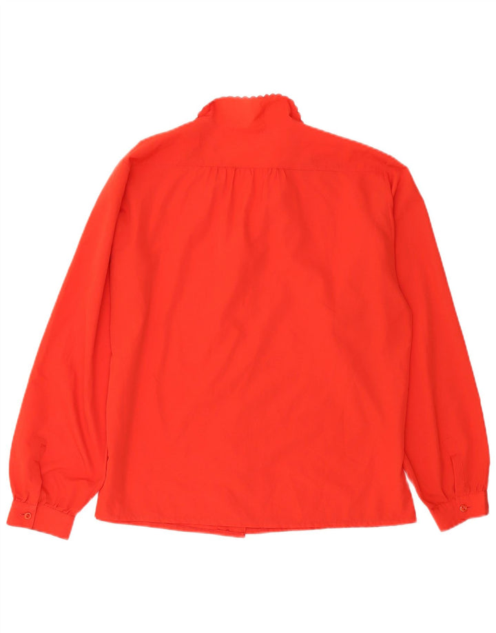 Blusa feminina vintage UK 16 grande vermelha