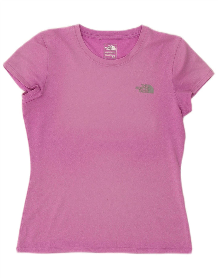 Camiseta feminina The North Face UK 10 pequena roxa poliéster
