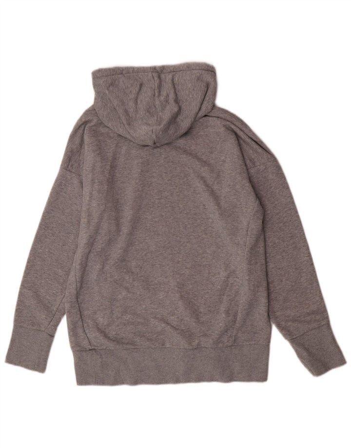 Adidas feminino gráfico moletom jumper reino unido 8/10 pequeno cinza manchado
