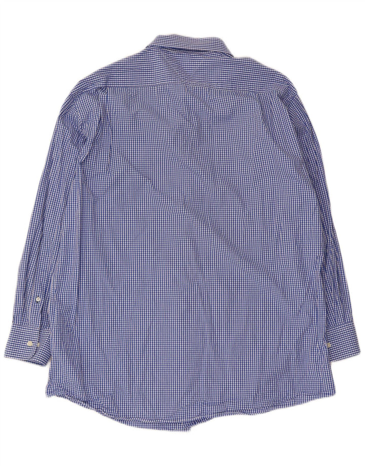 Camisa masculina Tommy Hilfiger Regular Fit tamanho 16 1/2 grande azul guingão