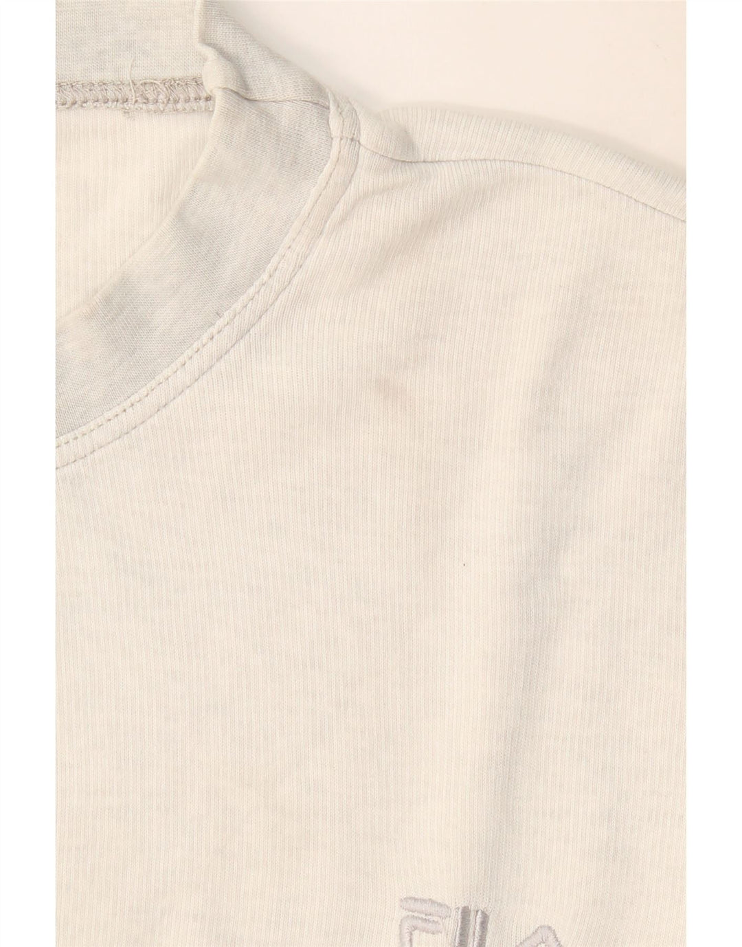 FILA Mens Loose Fit Top Manga Longa Cinza Médio