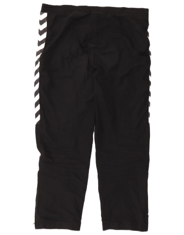 Calça de treino masculina Hummel Graphic grande poliéster colorblock preto