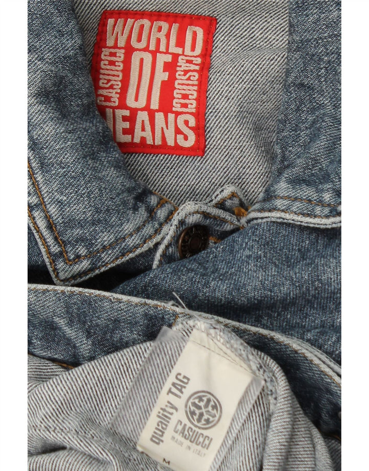 Jaqueta jeans masculina Casucci UK 38 algodão azul médio