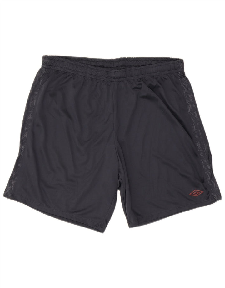 Shorts esportivos masculinos UMBRO 2XL poliéster geométrico azul marinho