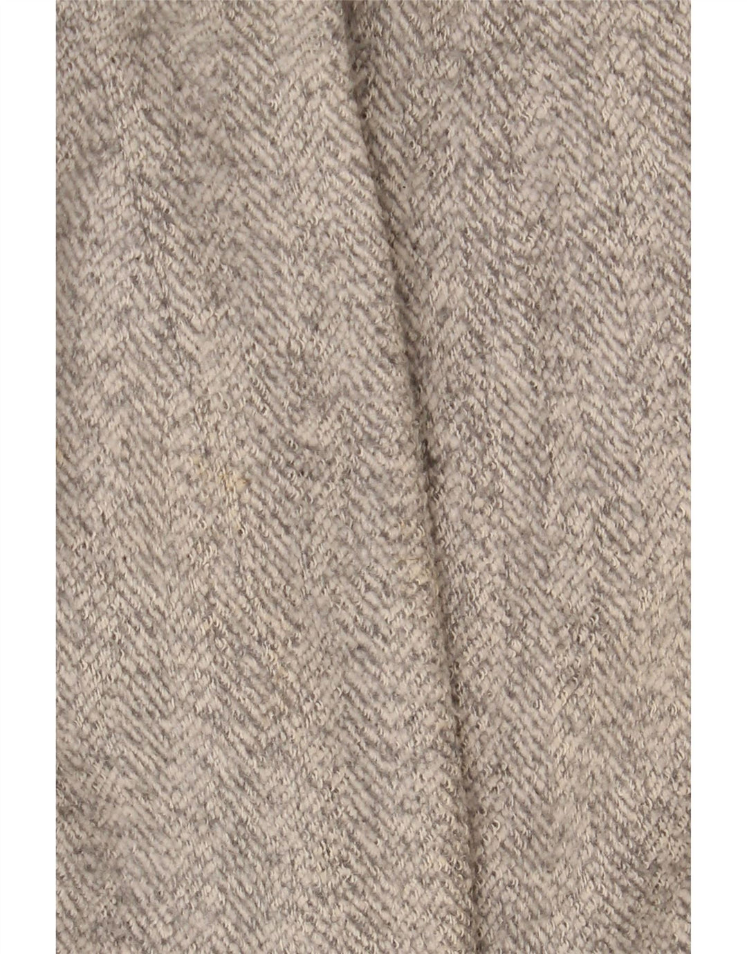 Sobretudo feminino Zara UK 12 poliéster espinha de peixe bege médio
