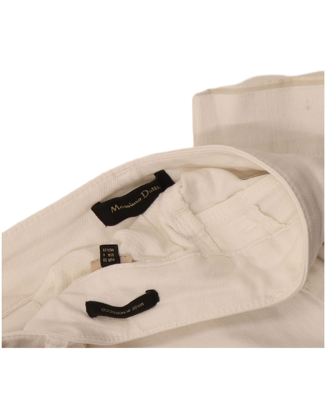 Calça jeans feminina Massimo Dutti EU 38 pequena W28 L25 branca