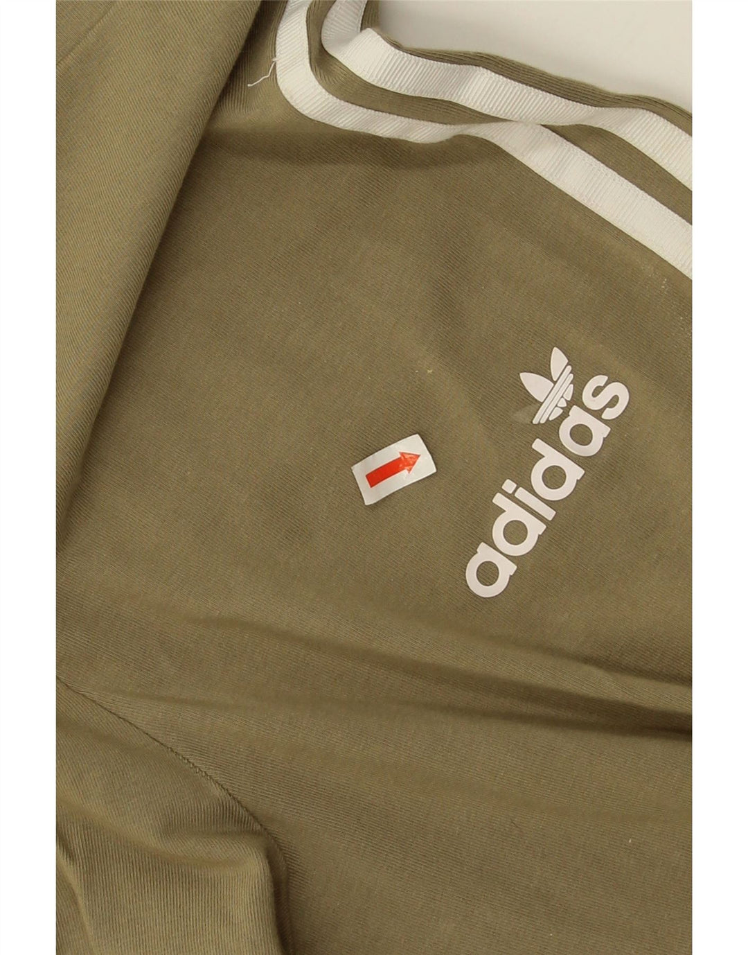 Leggings Adidas Femininas UK 12 Médio Algodão Cáqui