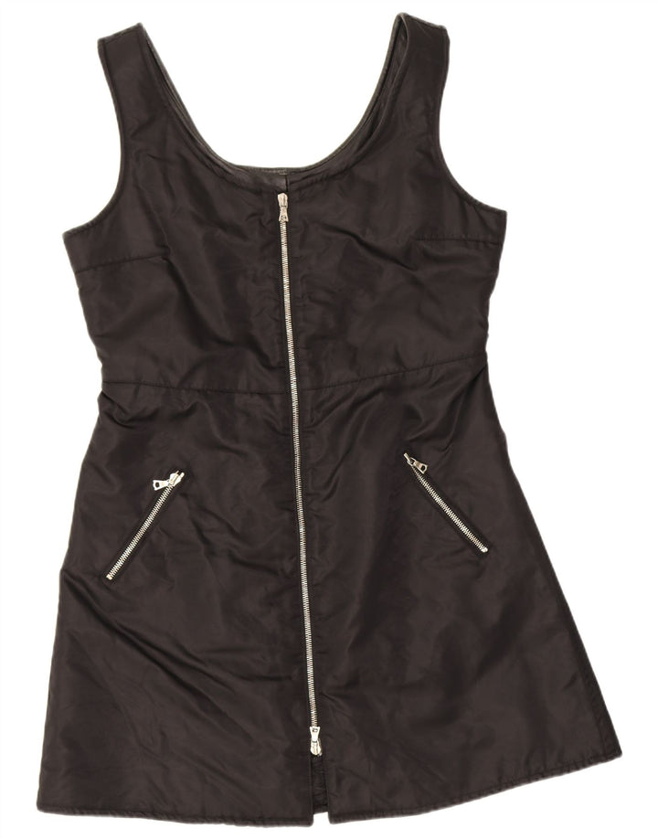 Vestido vintage feminino linha A UK 12 médio preto