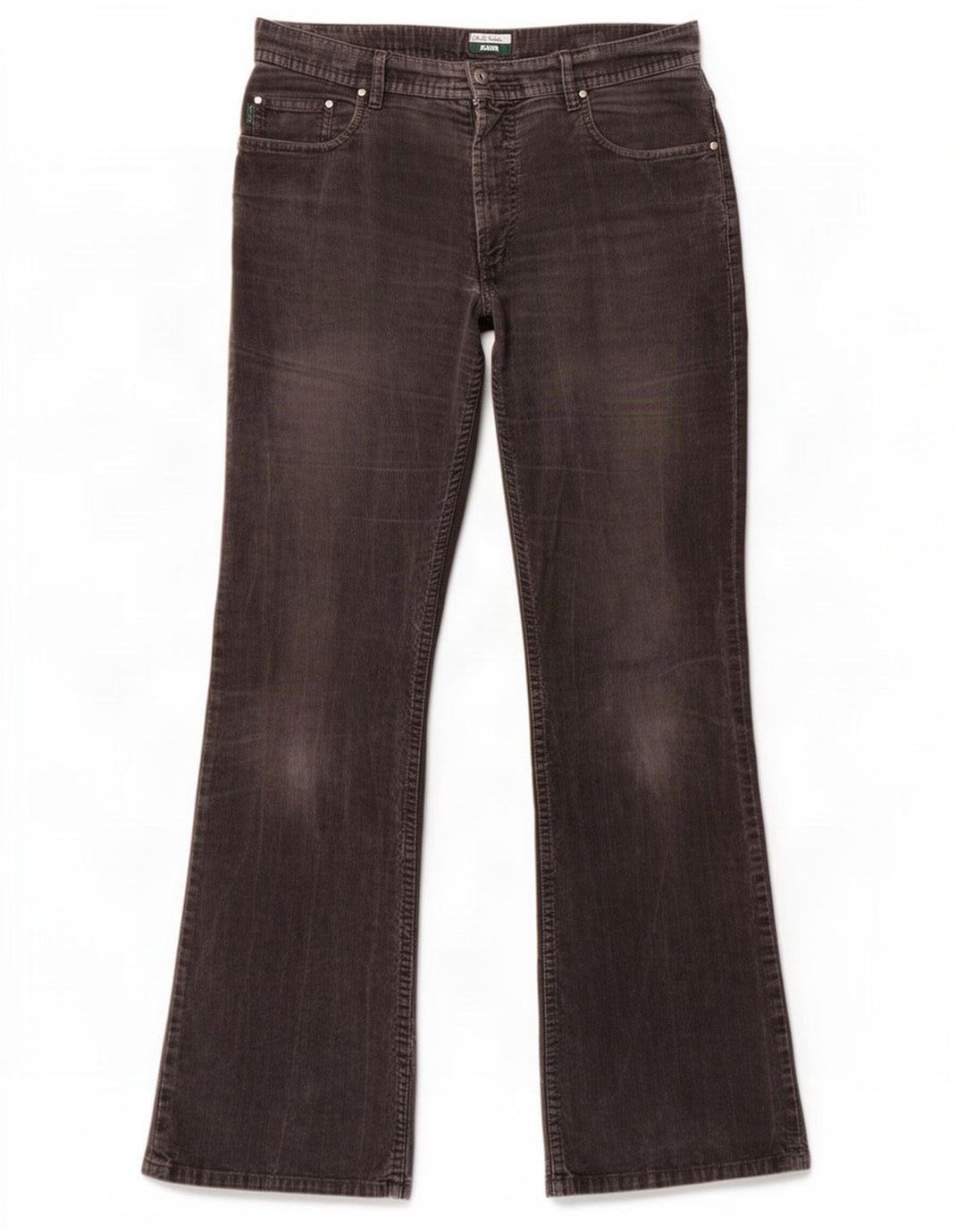 Calça masculina Paul Smith Bootcut veludo cotelê W32 L31 algodão cinza