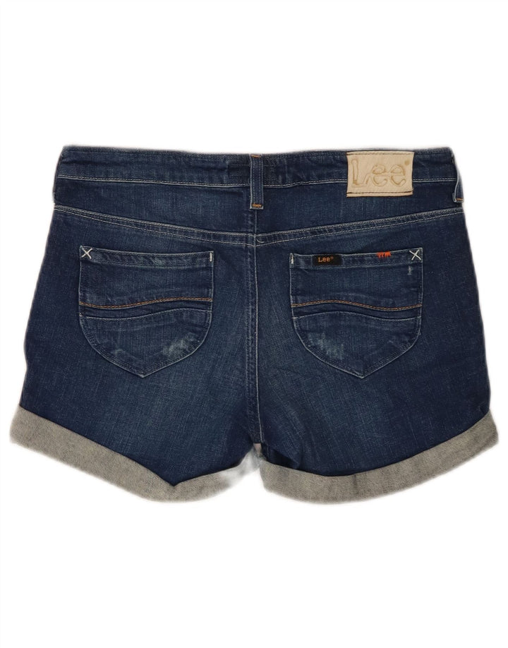 Shorts jeans feminino LEE W28 algodão azul médio