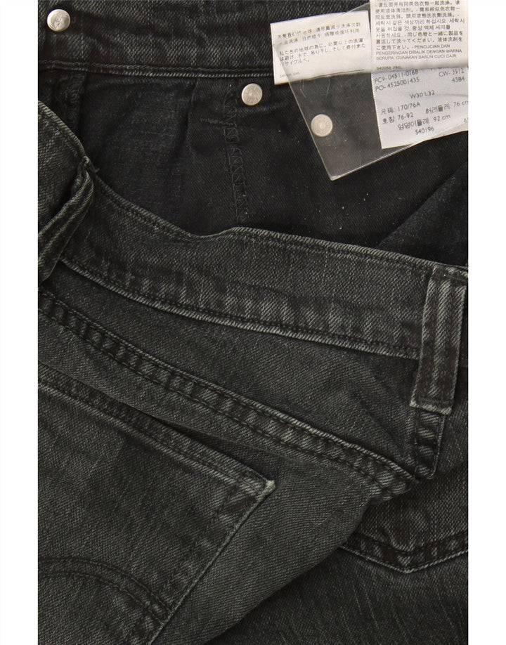 Jeans skinny masculino Levi's W30 L32 algodão cinza
