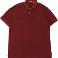IZOD Mens Polo Shirt Large Burgundy Cotton Vintage Izod and Second-Hand Izod from Messina Hembry 