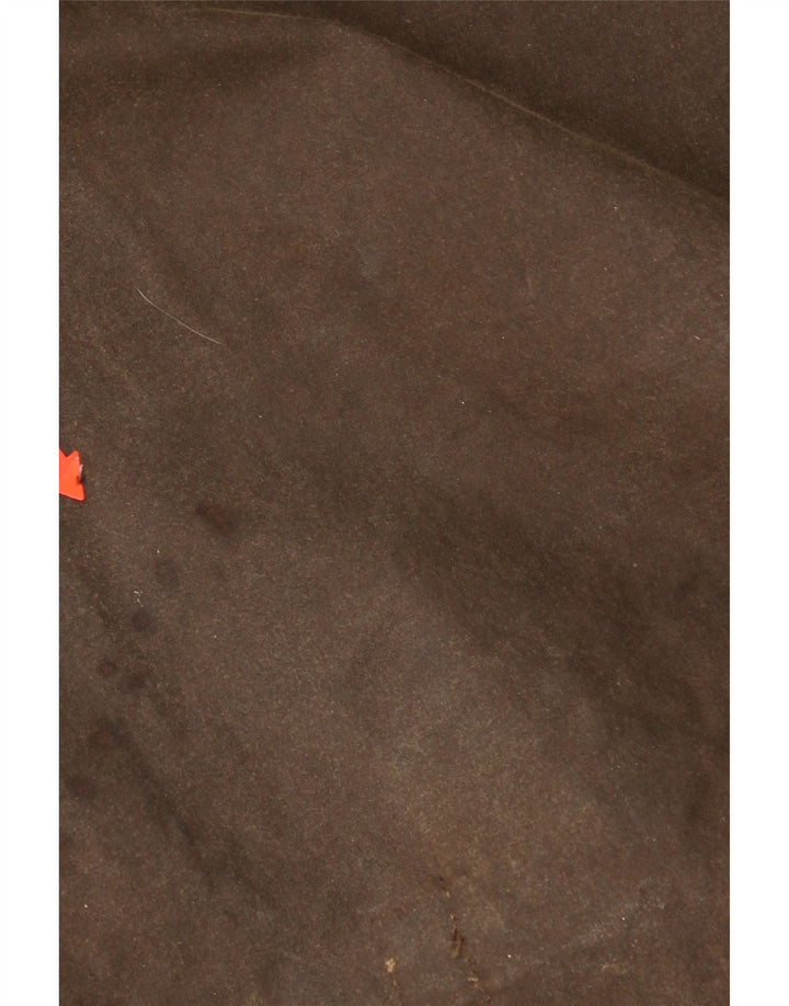 Sobretudo vintage masculino de algodão encerado UK 40 grande marrom