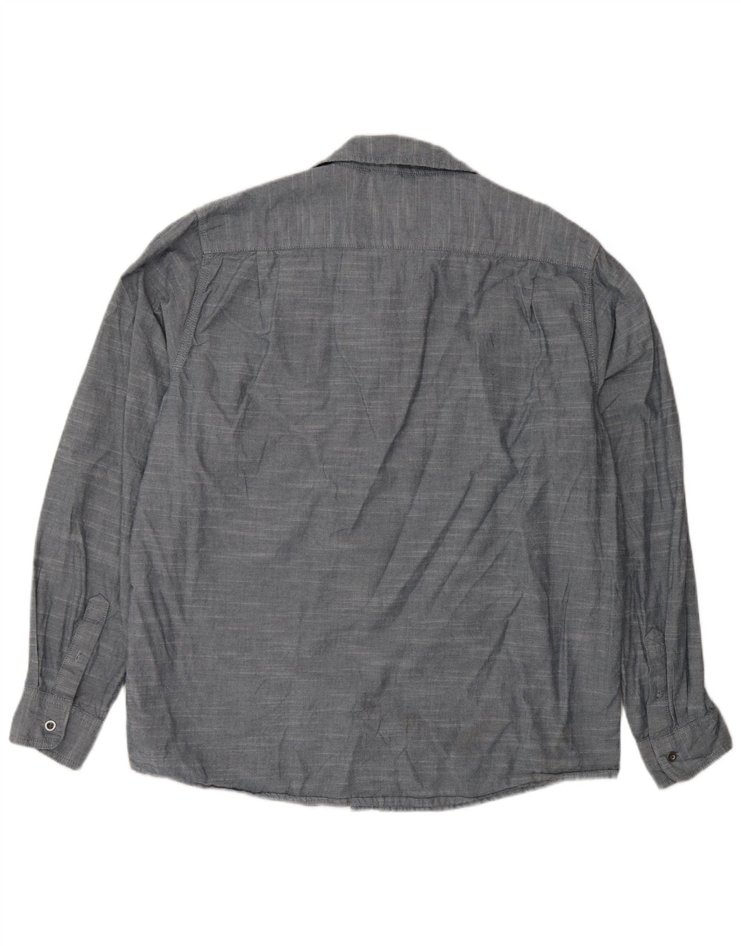 Camisa masculina Wrangler XL azul algodão
