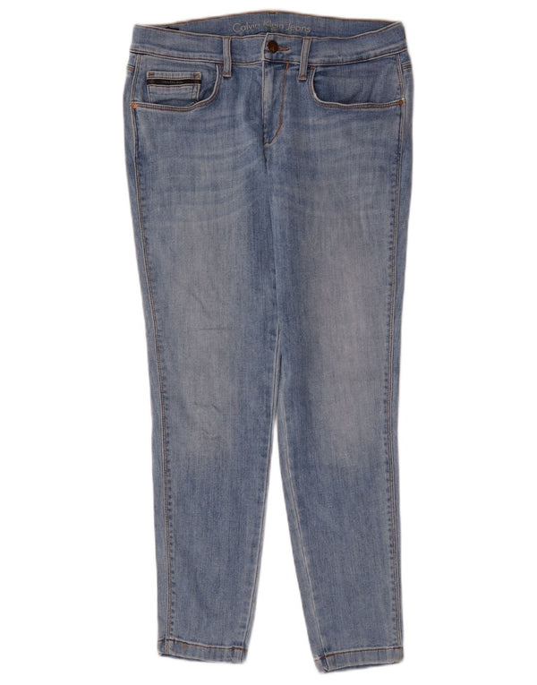 Calça jeans skinny feminina Calvin Klein W30 L26 algodão azul