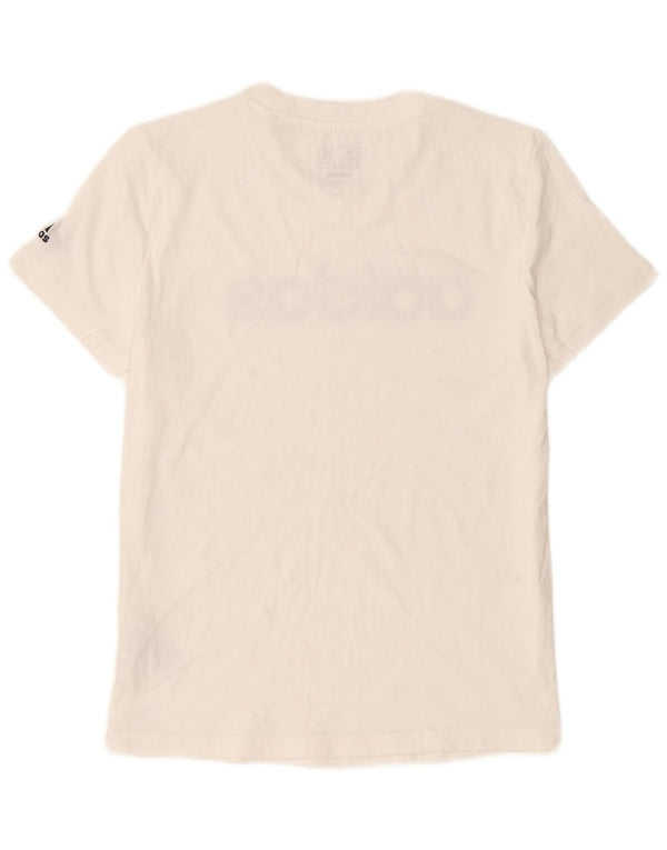 Camiseta Adidas Feminina Graphic Top UK 12 Médio Algodão Branco