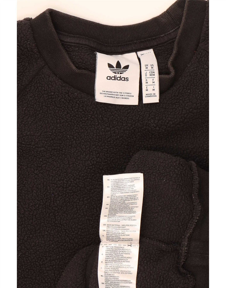 Adidas Mens Graphic Fleece Jumper Médio Preto Poliéster