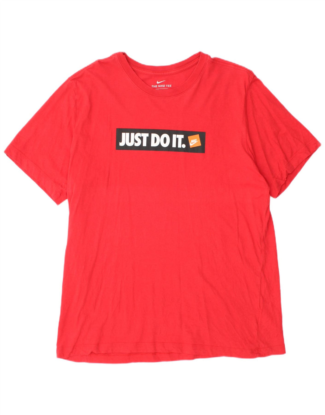 Camiseta Nike masculina gráfica grande algodão vermelho